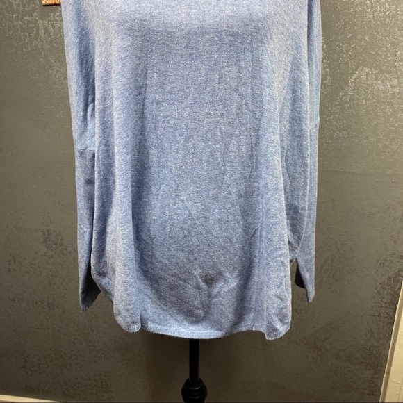 Cyrus Cowl Neck Knit soft Sweater denim blue - Picture 4 of 11